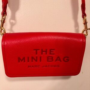 Marc Jacobs Mini Bag in Bright Red with Gold Hardware